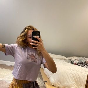 Purple elephant shirt